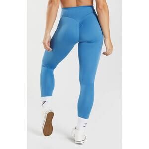Gymshark Power Regular High Rise Baby Blue Leggings Size M